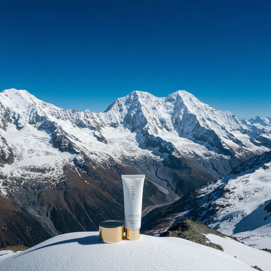 Mountain landscape showing extreme altitude conditions